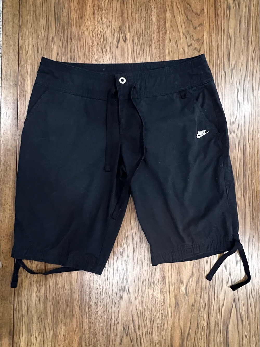 Nike Vintage Black Bermuda Shorts with Logo